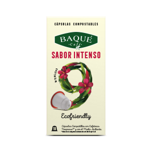 Sabor intenso 10 cápsulas compostables compatibles NESPRESSO®