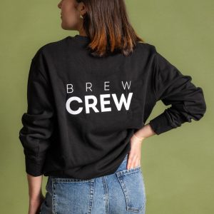 Sudadera unisex negra Coffee Crew